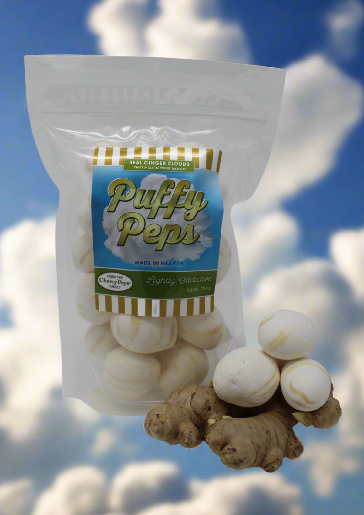 Puffy Peps - Ginger Candy - 2.5oz bag – ChewyPeps