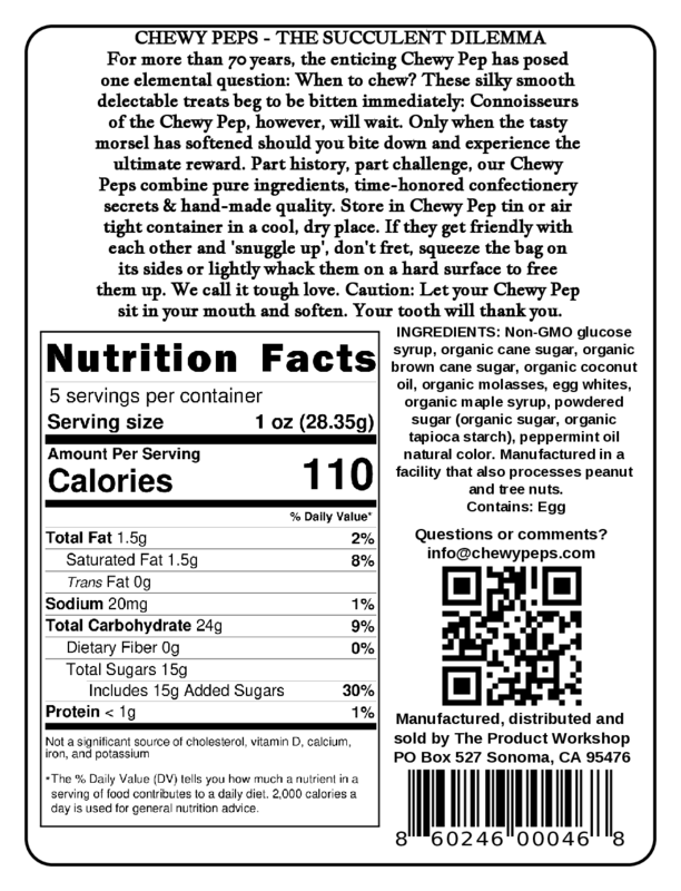 The Original Chewy Peps - Molasses - 5 oz bag