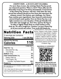 The Original Chewy Peps - Peppermint Candy - 5 oz bag