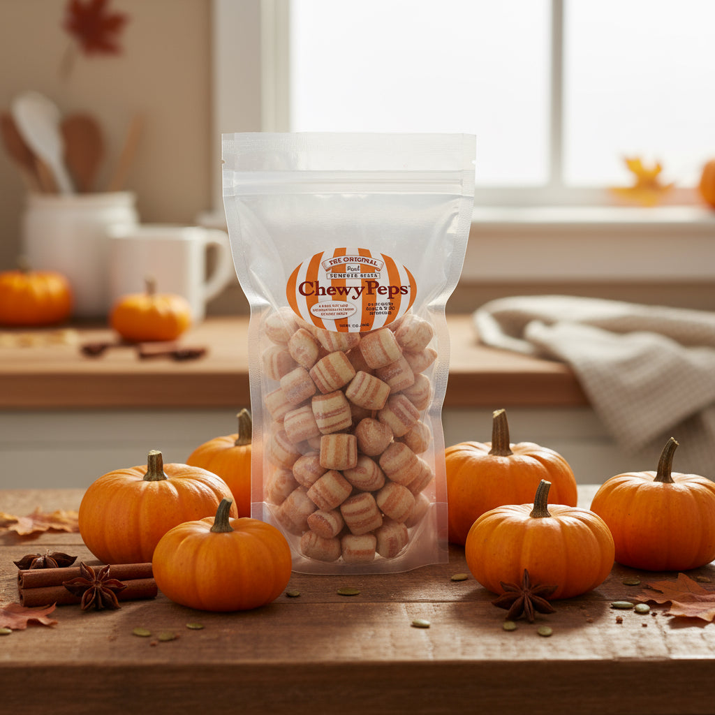 The Original Chewy Peps - Real Pumpkin Spice - 16 oz bag - NEW FLAVOR!