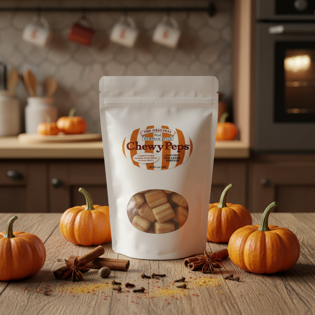 The Original Chewy Peps - Real Pumpkin Spice - 5 oz bag - NEW FLAVOR!