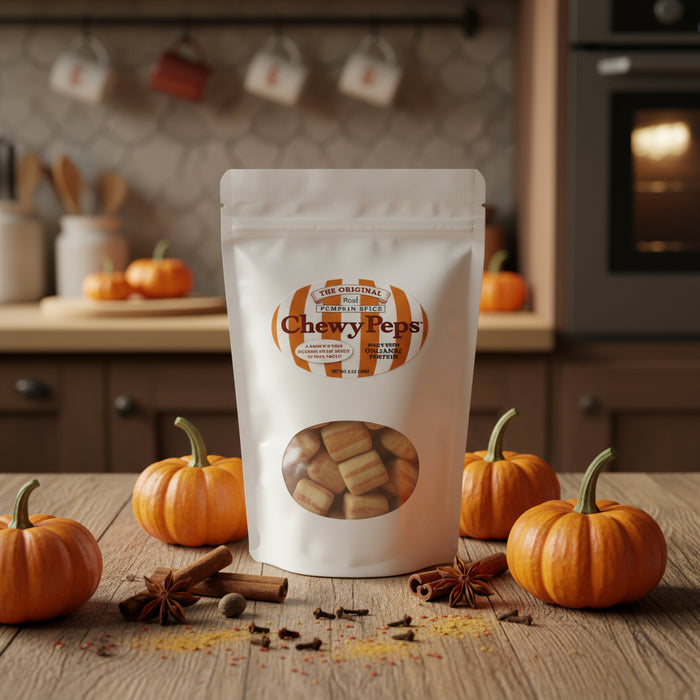 The Original Chewy Peps - Real Pumpkin Spice - 5 oz bag - NEW FLAVOR!