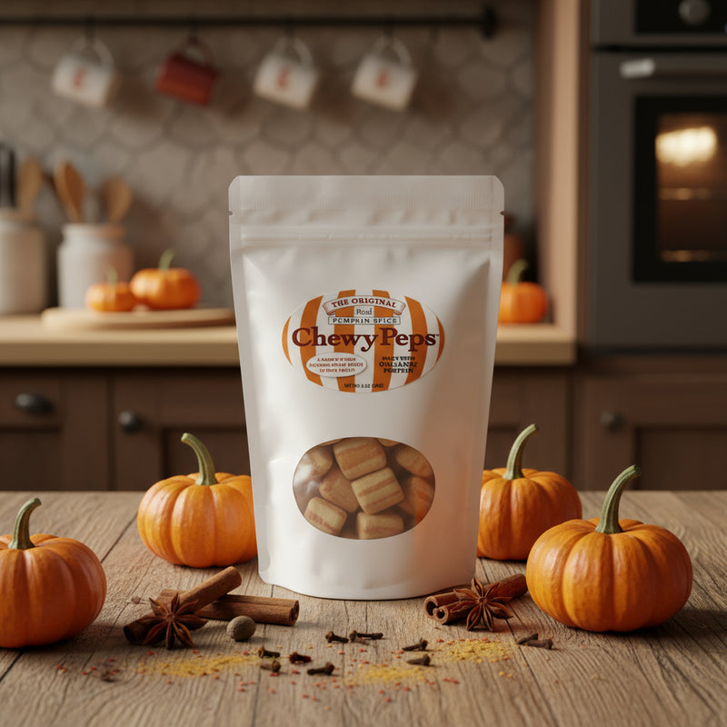 The Original Chewy Peps - Real Pumpkin Spice - 5 oz bag - NEW FLAVOR!