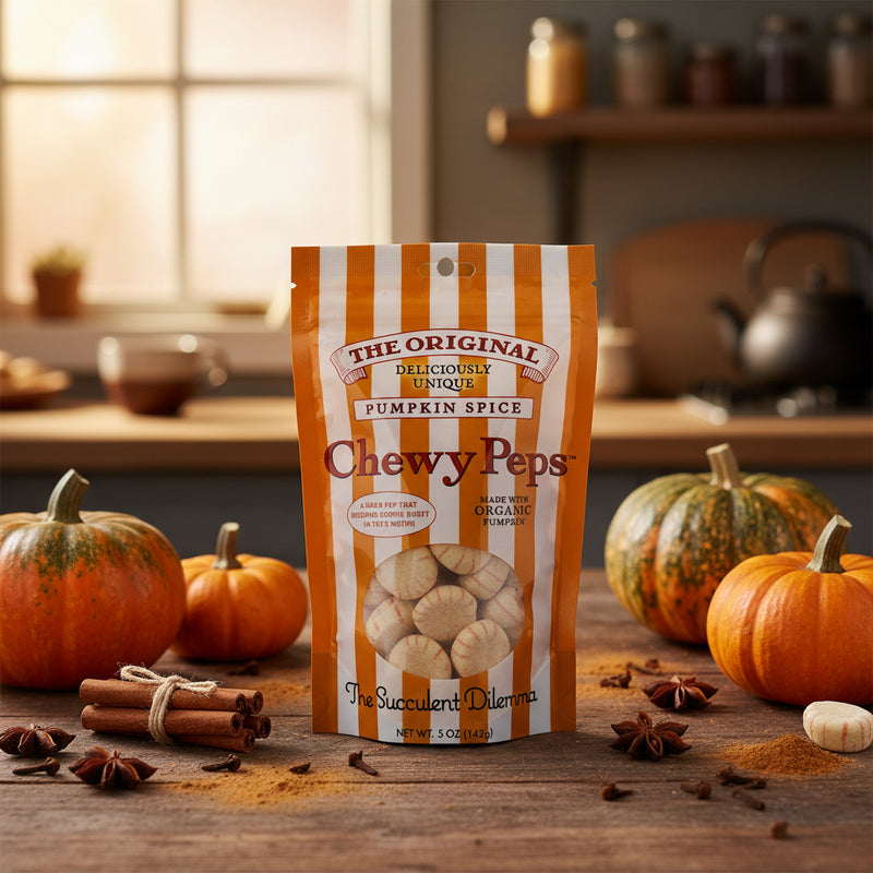 The Original Chewy Peps - Real Pumpkin Spice - 5 oz bag - NEW FLAVOR!
