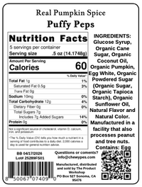 Puffy Peps - Real Pumpkin Spice - 2.5oz bag - NEW PRODUCT!